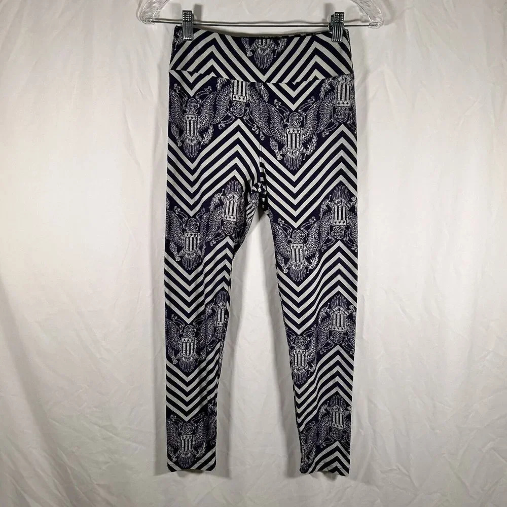 LulaRoe Leggings Women's One Size Eagle Print Pull On Stretchy Pants